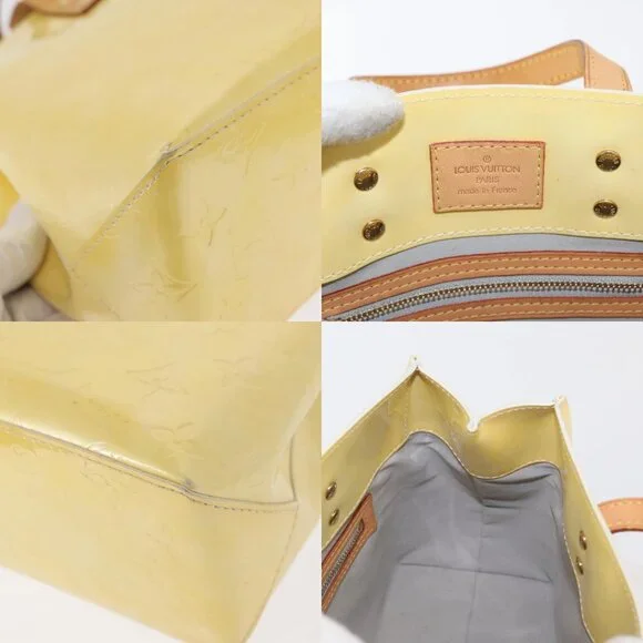 LOUIS VUITTON Monogram Vernis Reade PM Hand Bag Perle M91336 LV Auth ep12257 - Picture 15 of 16